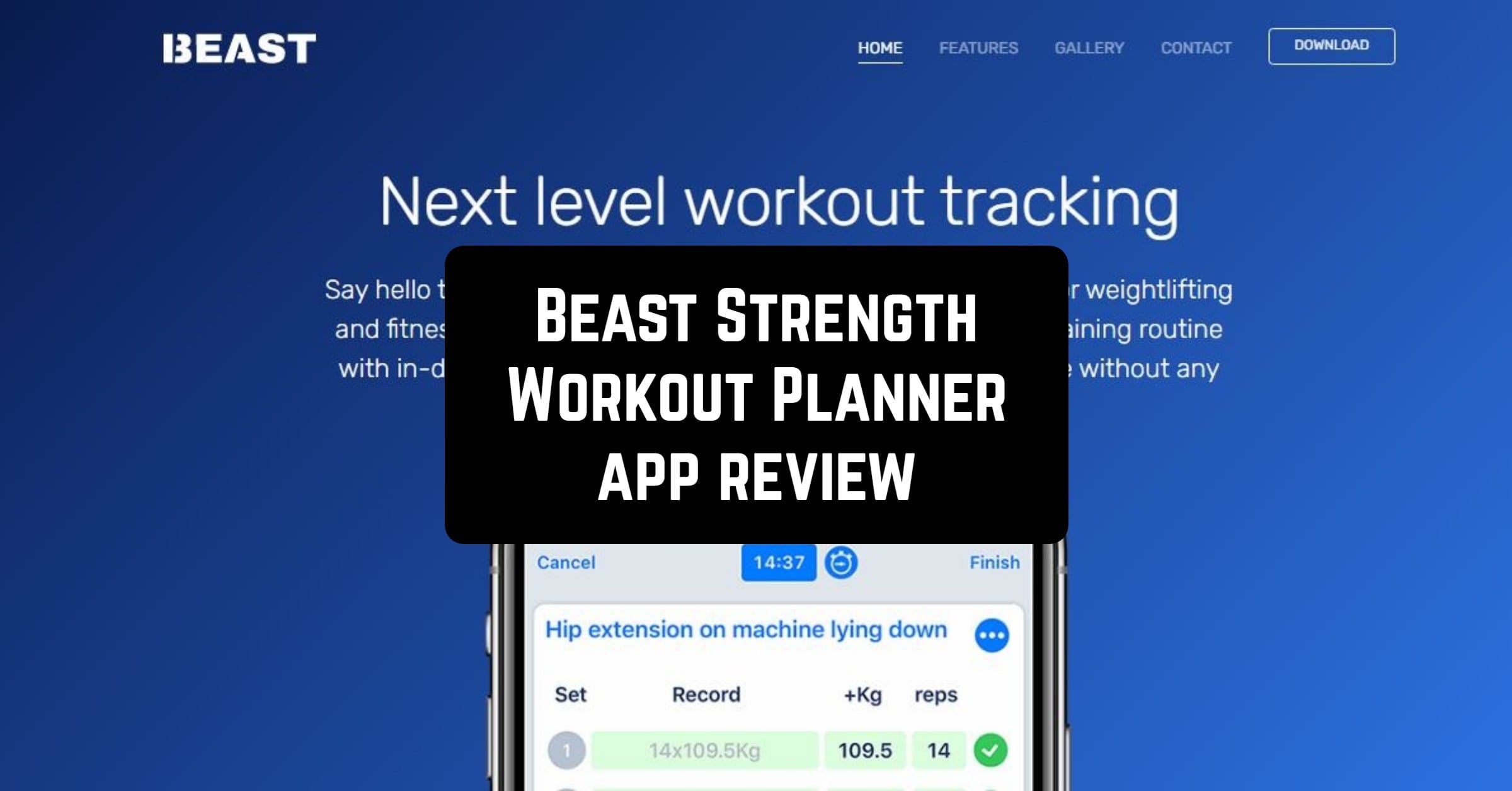 Beast Strength Workout Planner App Review - App pearl - Best mobile apps for Android & iOS devices