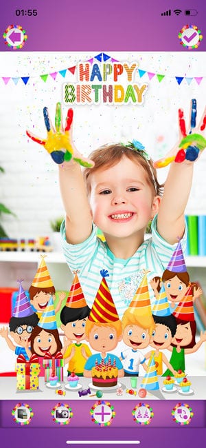 Birthday photo frame