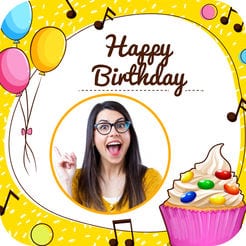 Happy Birthday Cake Frame