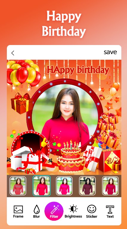 Happy Birthday Photo Frame