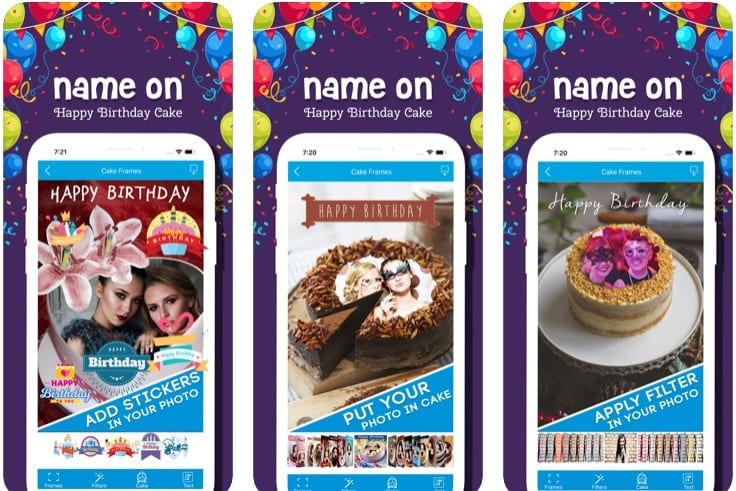 Name On Happy Birthday Cake