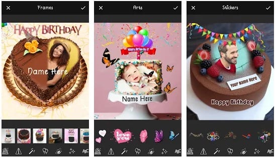 Name Picture on Birthday Cake