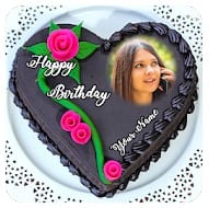 Name Photo On Birthday Cake