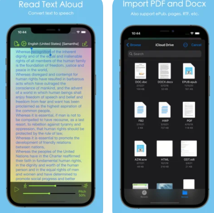 Aloud!, text to speech reader 6