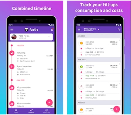 Fuelio: gas log & gas prices7