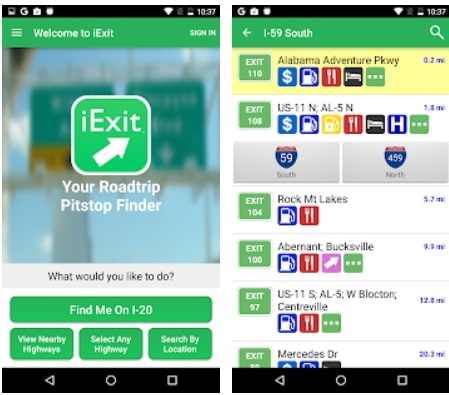 iExit Interstate Exit Guide4