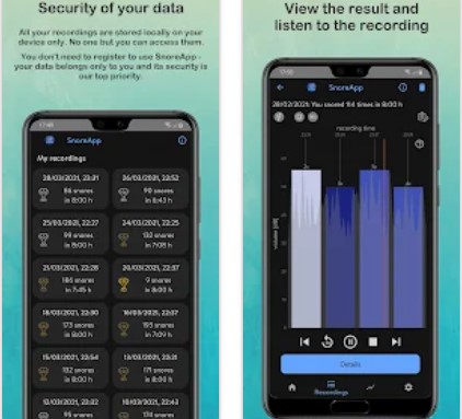 SnoreApp: snoring & snore analysis & detection5