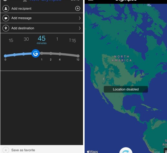 Glympse -Share your location9