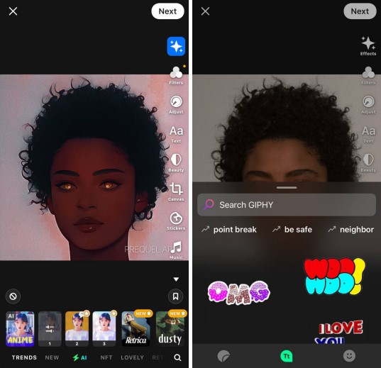 PREQUEL Aesthetic Photo Editor10