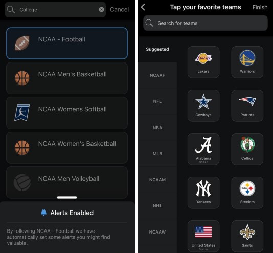 ‎ESPN: Live Sports & Scores1