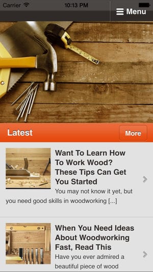 Getting Started in Woodworking - Basics for Beginners app