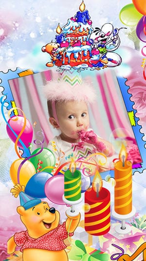 Happy Birthday, Photo Frame & Greeting Card app