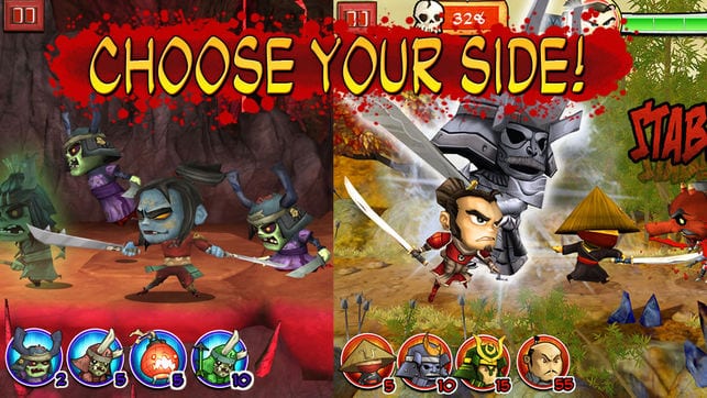 Samurai vs Zombies app