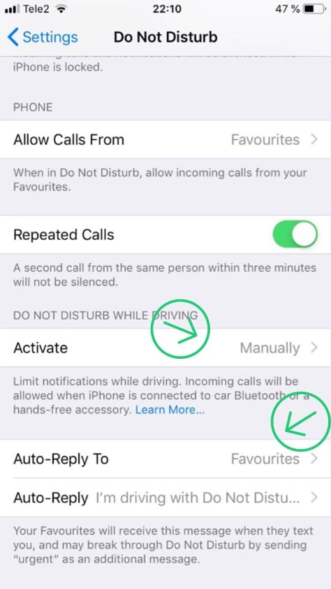 auto-reply iphone