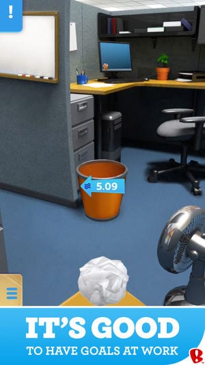 Paper Toss app