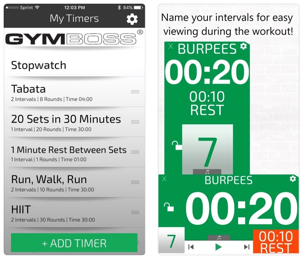 Gymboss Interval Timer