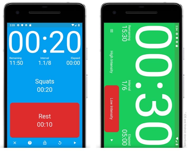 App second. Tabata timer for Windows mobile.