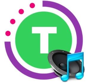 Tabata timer with music logo