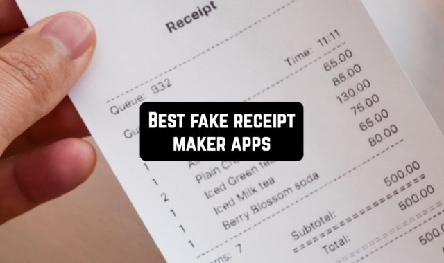 13 Best fake receipt maker apps for Android & iOS