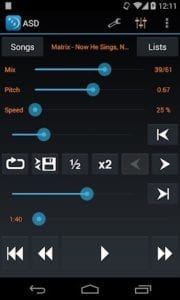 app to slow down songs realtimes