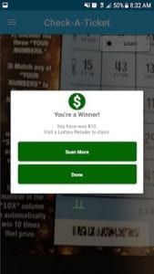 Lottery scratchers app