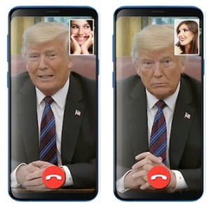 Video call from Trump (prank)
