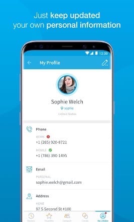 address book app for android