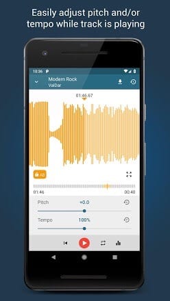 app to slow down songs realtimes