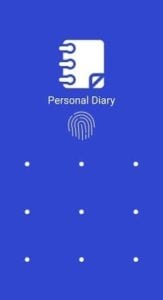 Personal Diary with Fingerprint Lock