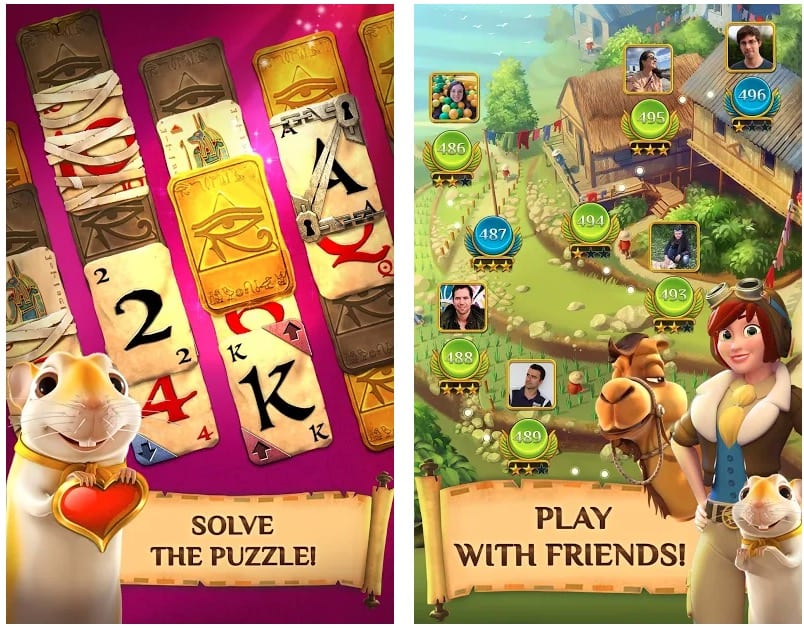 Pyramid Solitaire Saga app