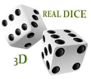 Shake Dice 3d logo