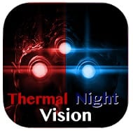 Thermal Night Vision Camera Effect Simulated