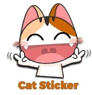 Cute & Funny Cat Sticker