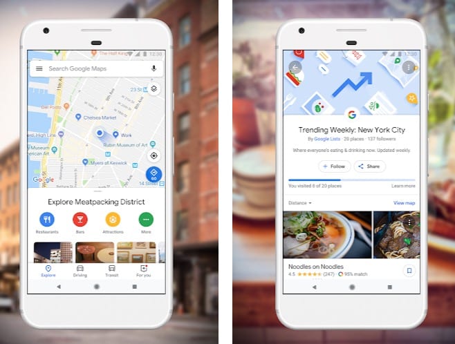 Google Maps app