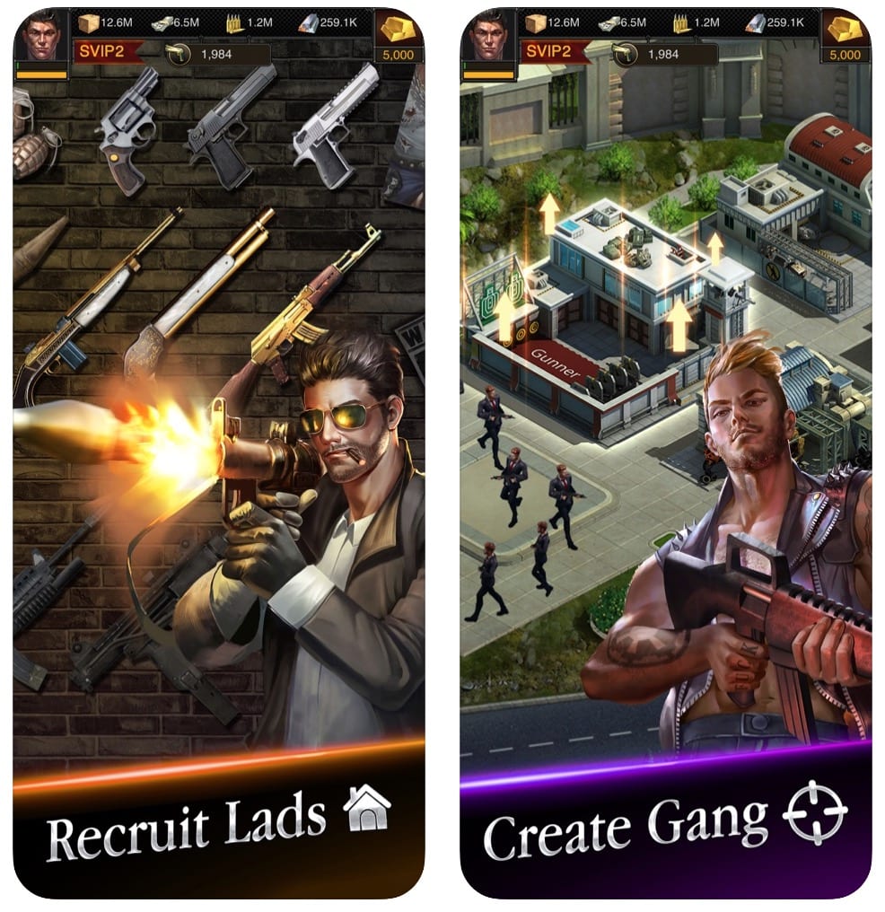 gangster games for iphone