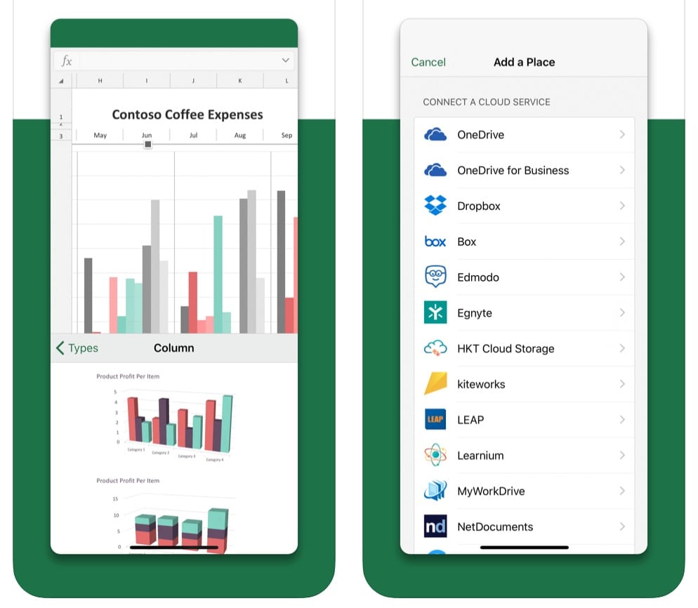 microsoft excel online app