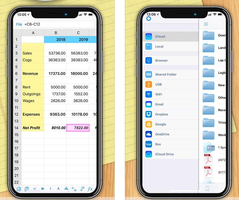  iSpreadsheet Office Sheets