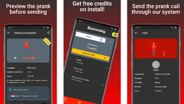 Boomrang - Prank Call App