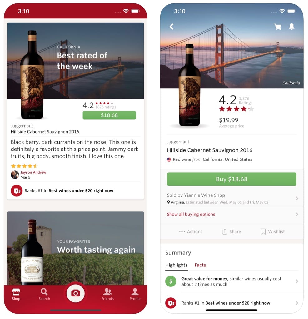 Приложение для пива как vivino