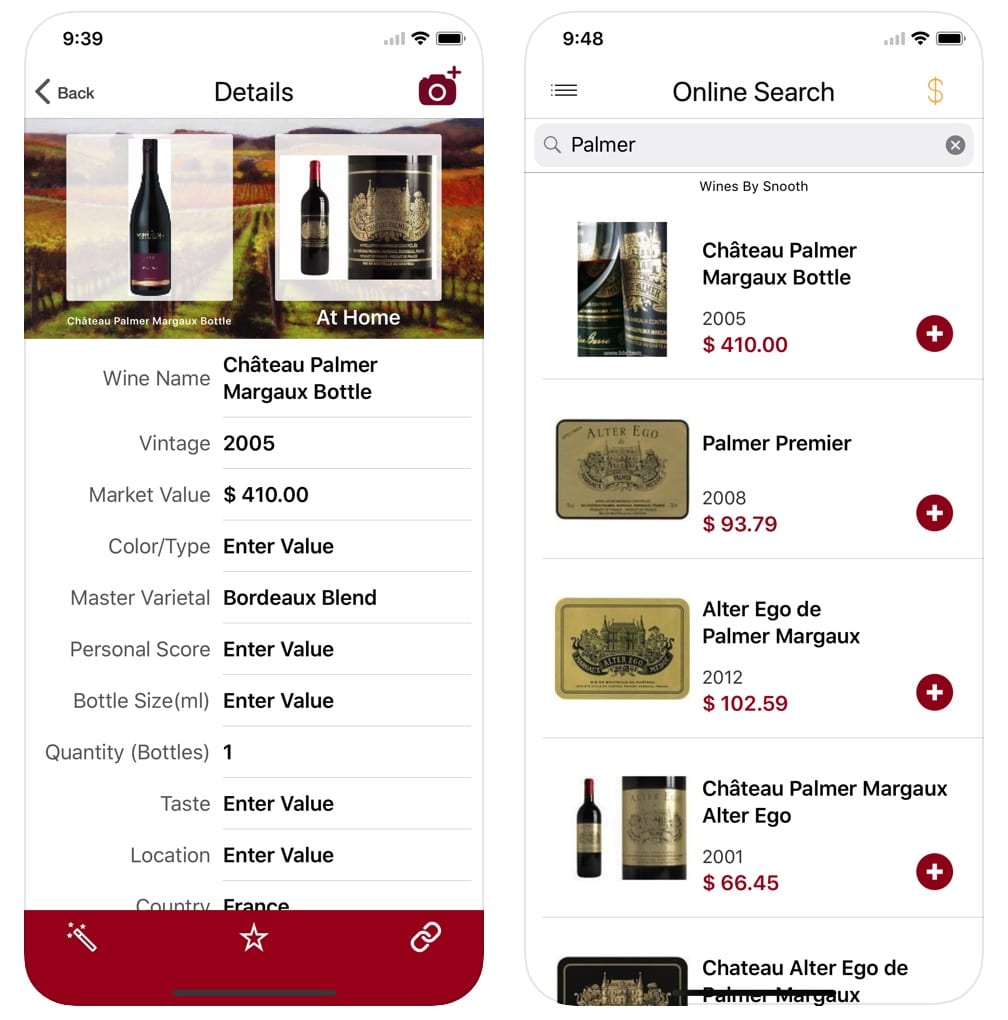 Wine Cellar Database