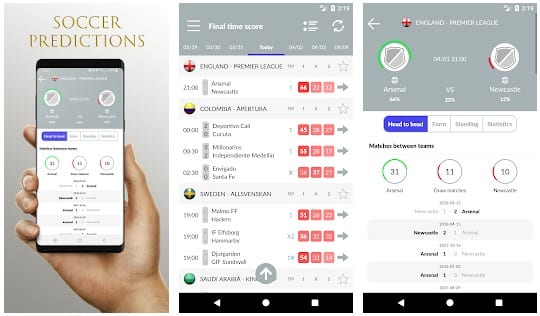 Soccer prediction app