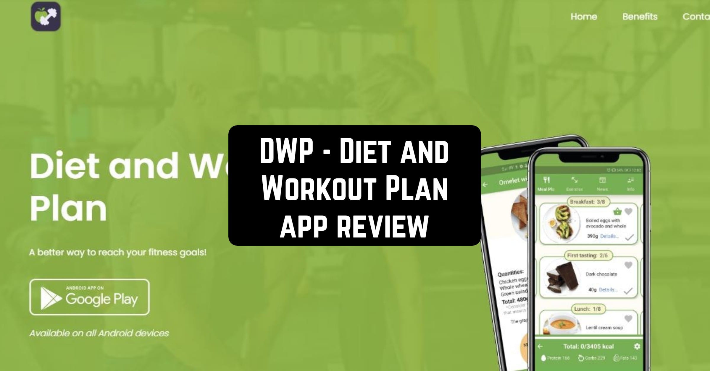 DWP - Diet and Workout Plan App Review - App pearl - Best mobile apps