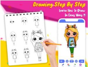 drawely - how to draw cute girls and coloring book 1