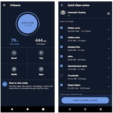 CCleaner Cache Cleaner, Phone Booster, Optimizer2