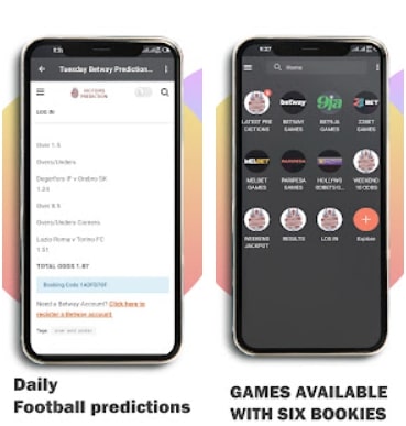 Prediction app for football - victors prediction3