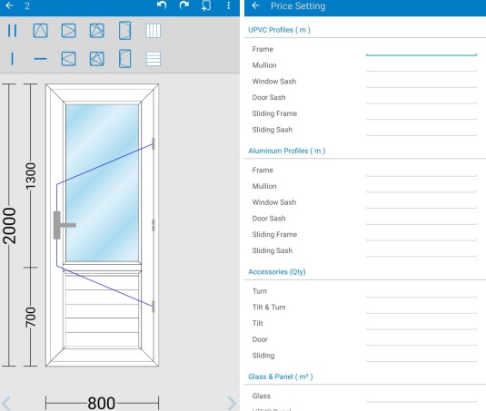 PVC and aluminium window and door design iwindoor1