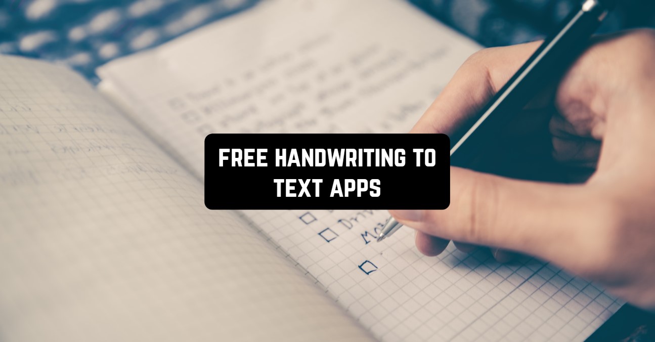 free handwriting to text apps
