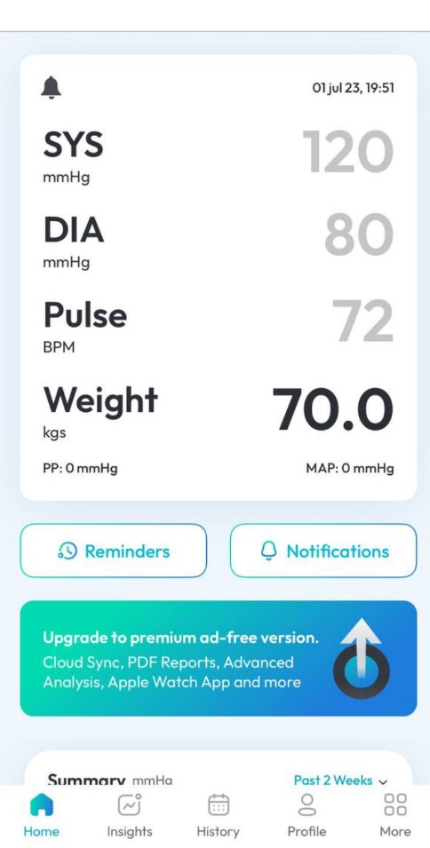 ‎Blood Pressure App SmartBP5