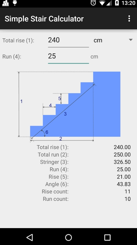 Classic stair calculator APK for Android Download