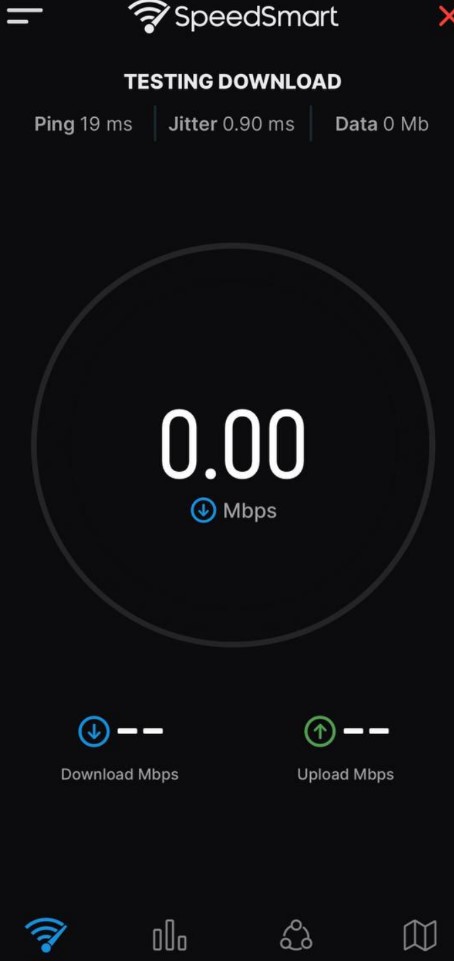 Speed Test SpeedSmart WiFi 5G2